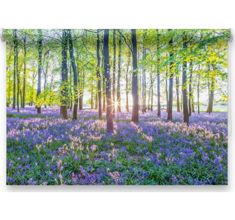 Estores de rolo de árvores modernismo inspirado na natureza - TenStickers