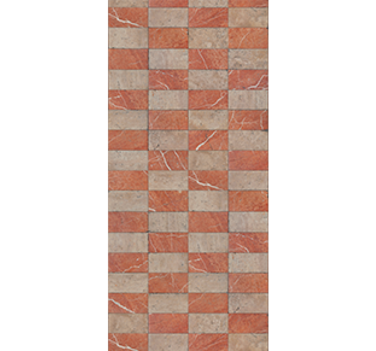 Estore de rolo para cozinha azulejos geométricos bege - TenStickers