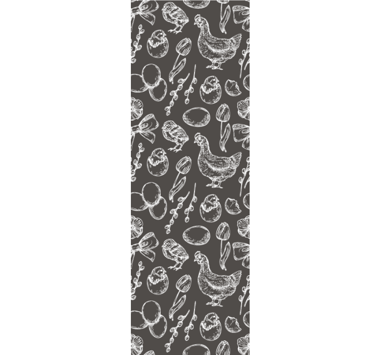 Estore de rolo para cozinha esboço de cozinha rústica - TenStickers