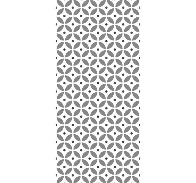 Estore de rolo para cozinha círculos sem emenda estilo nórdico - TenStickers