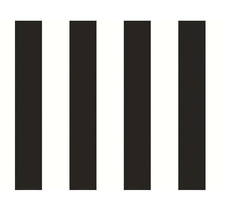 Estore de rolo para cozinha listras brancas e pretas - TenStickers