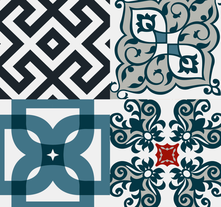 Estore de rolo para cozinha azulejos vintage portugueses - TenStickers