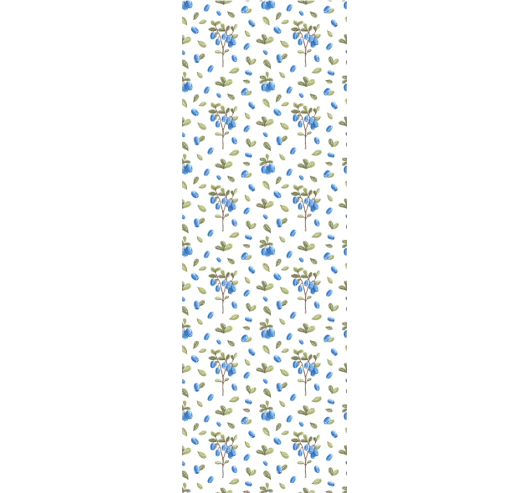 Estore de rolo sala de jantar padrão botânico floral - TenStickers