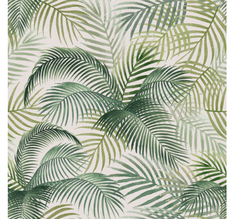 Estore de rolo sala de jantar folhas verdes selvagens - TenStickers