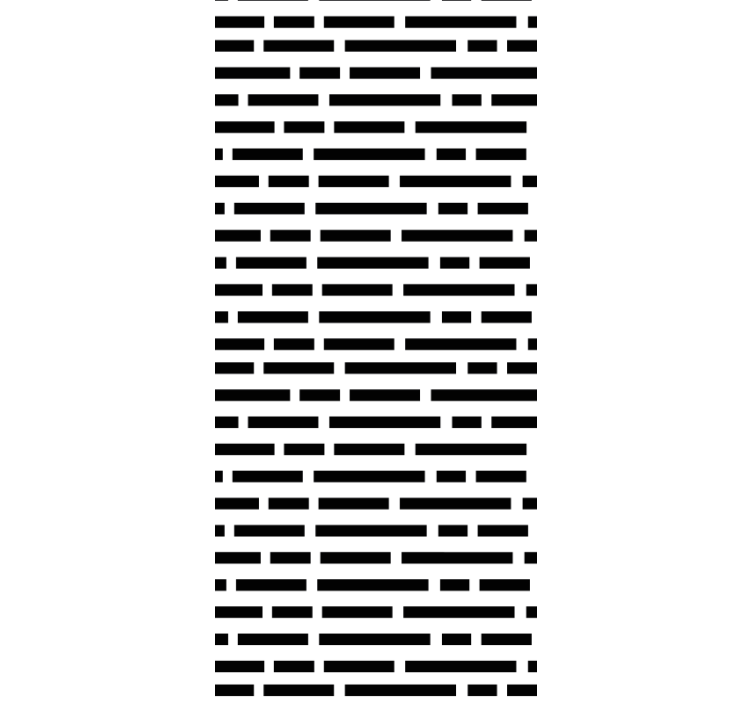 Estore de rolo sala de jantar retângulos preto e branco - TenStickers