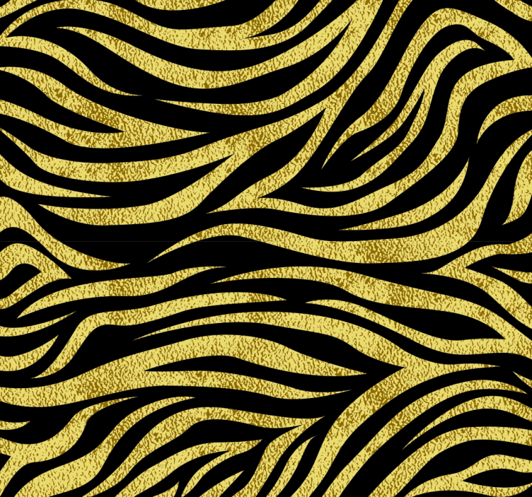 Estore de rolo sala de jantar padrão zebra dourada - TenStickers