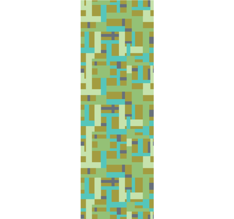 Estore de rolo sala de jantar padrão retangular colorido - TenStickers