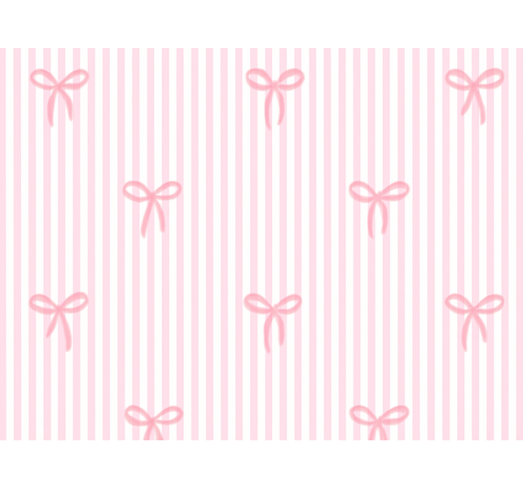 Estore de rolo infantil listras e laços rosas - TenStickers