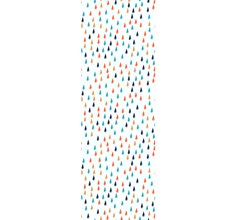 Estore de rolo infantil gotas de chuva coloridas - TenStickers