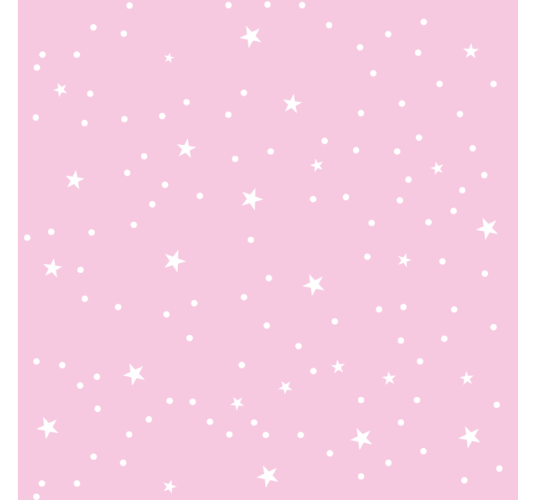 Estore de rolo infantil estrelas brancas com fundo rosa - TenStickers