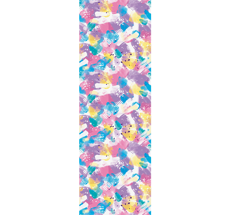 Estore de rolo infantil com cores pastel em excesso - TenStickers