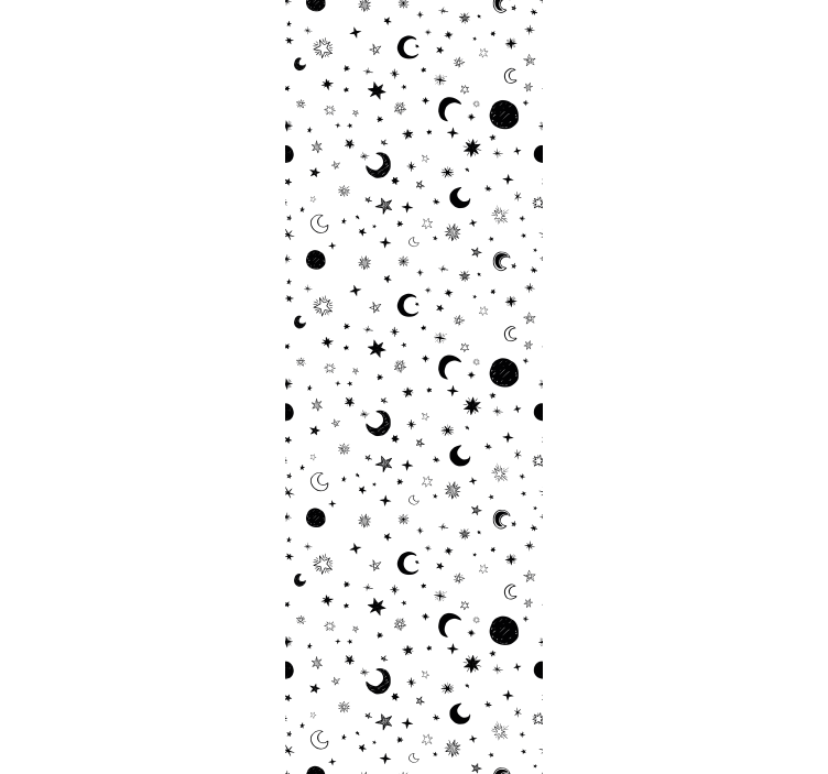 Estore de rolo infantil espaço sideral com estrelas - TenStickers