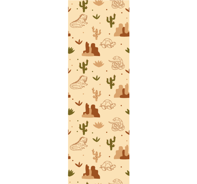 Estore de rolo infantil animais selvagens no deserto - TenStickers