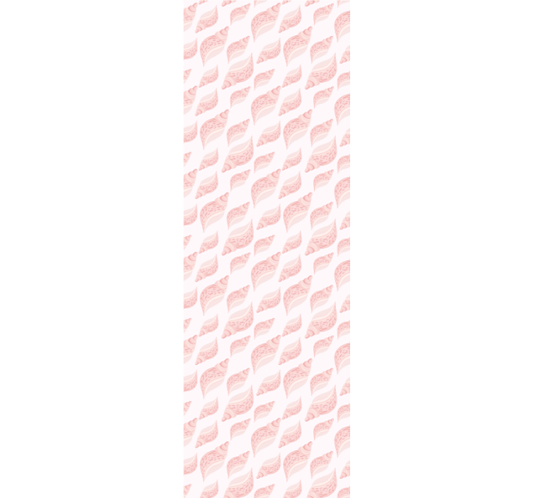 Estore de rolo infantil padrão de conchas rosa trendy - TenStickers