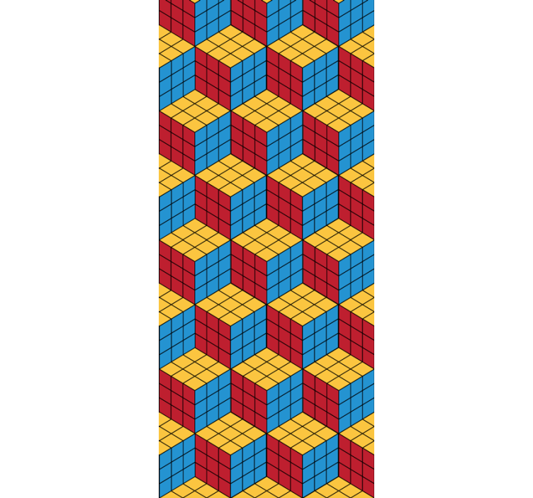 Estore de rolo infantil padrão original de rubik - TenStickers