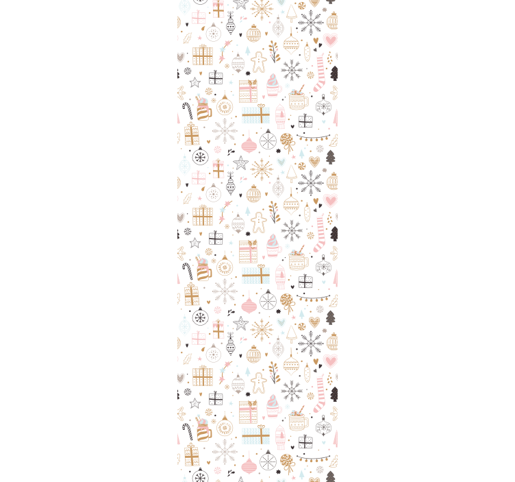 Estore de rolo infantil padrão natalino de inverno - TenStickers
