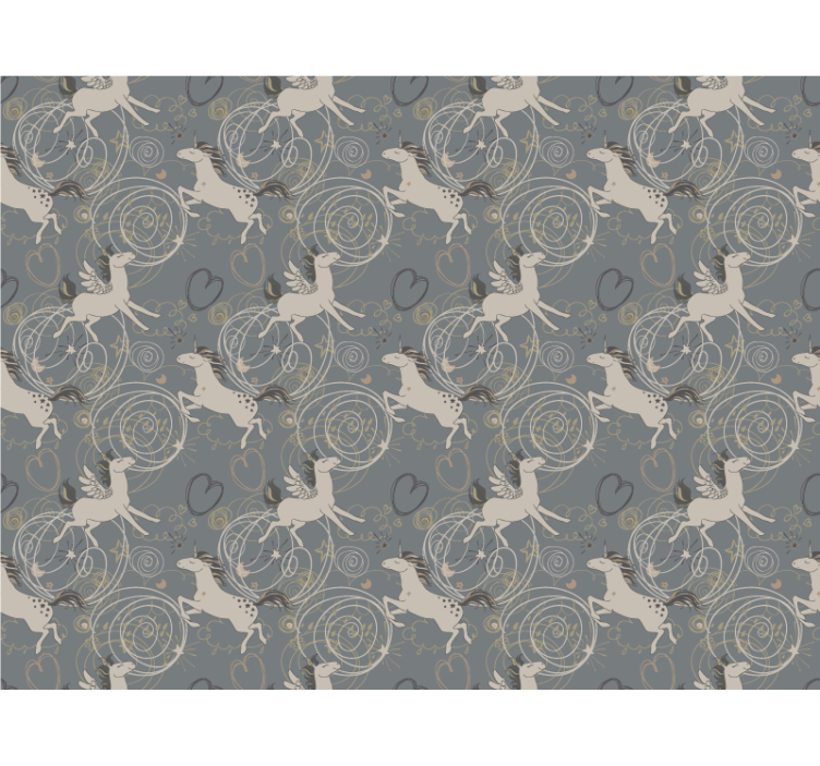 Estore de rolo infantil unicórnios saltitantes - TenStickers