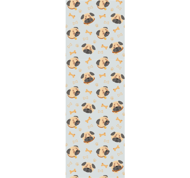 Estore de rolo infantil com estampa de bulldog inglês - TenStickers
