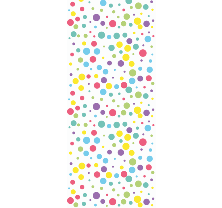 Estore de rolo infantil com estampa de bolinhas coloridas - TenStickers