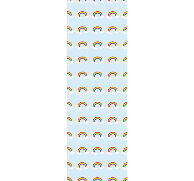 Estore de rolo infantil arco-íris e nuvens coloridas - TenStickers