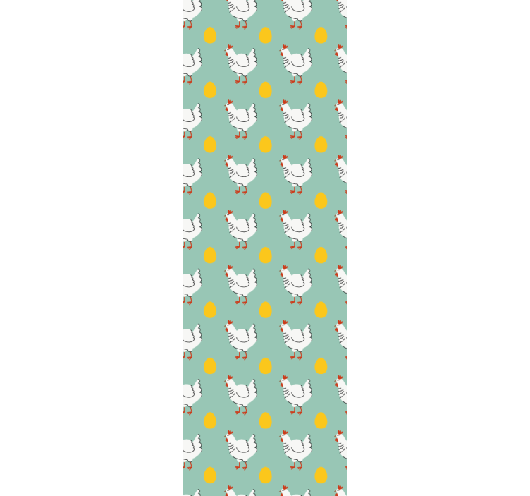 Estore de rolo infantil pintinho branco fundo azul - TenStickers