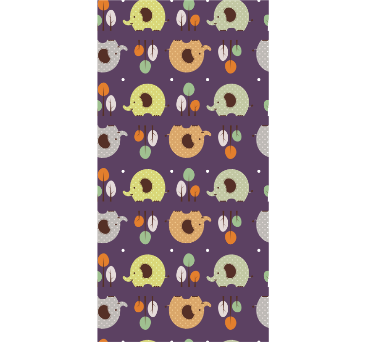 Estore de rolo infantil elefante de outono - TenStickers