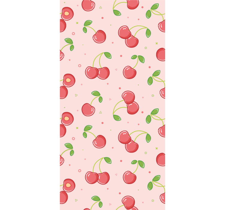 Estore de rolo infantil cerejas rosas - TenStickers