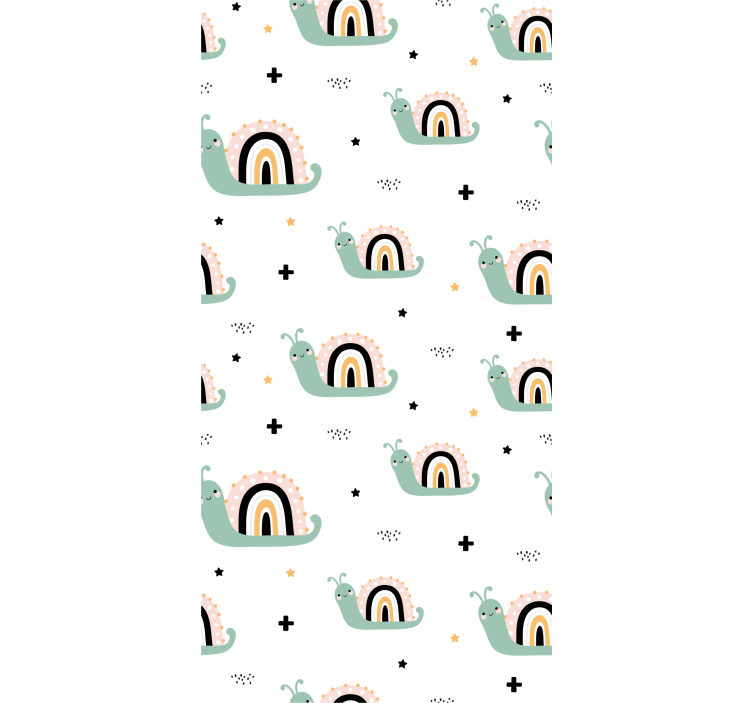 Estore de rolo infantil conchas coloridas de caracol - TenStickers