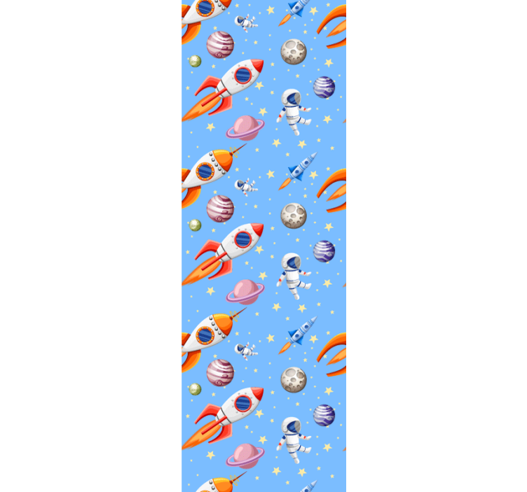 Estore de rolo infantil padrão espacial aquarela - TenStickers