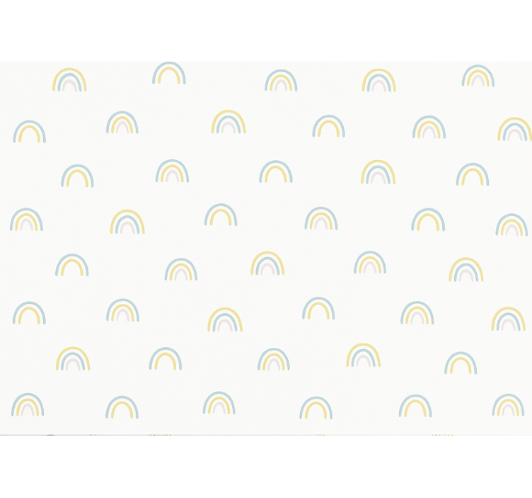 Estore de rolo infantil arco-íris pastel espalhados - TenStickers