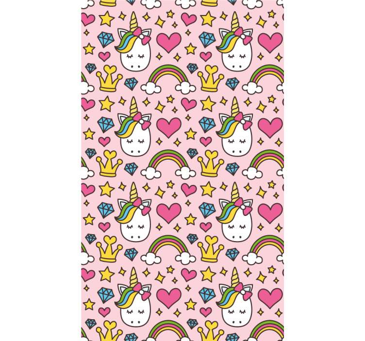 Estore de rolo infantil fantasia de unicórnio encantado - TenStickers