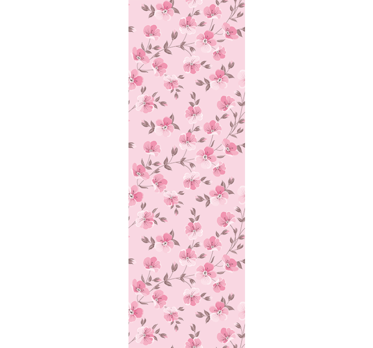 Estore de rolo infantil flores pink fofas - TenStickers