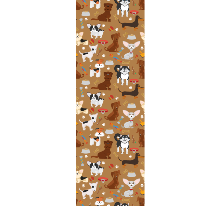 Estore de rolo infantil com estampa de cães fofos - TenStickers