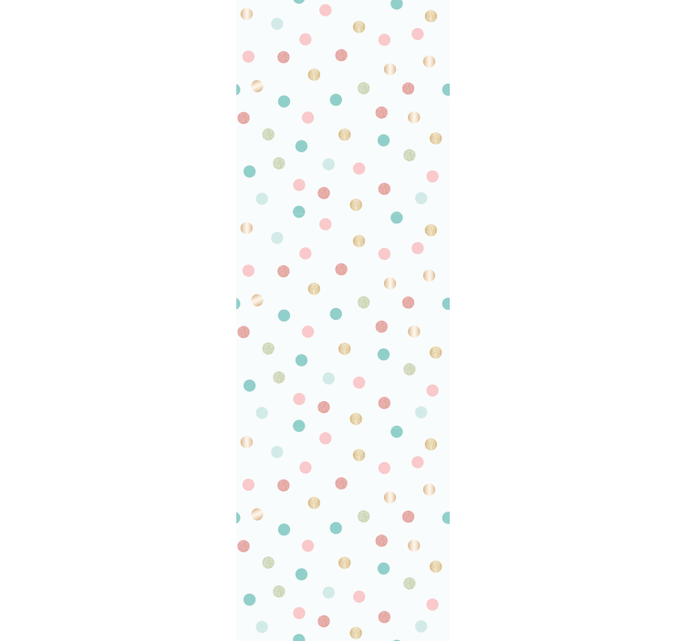 Estore de rolo infantil padrão de bolinhas com glitter - TenStickers