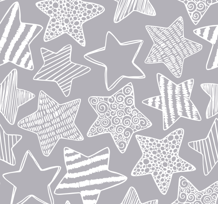 Estore de rolo infantil estrela branca - TenStickers