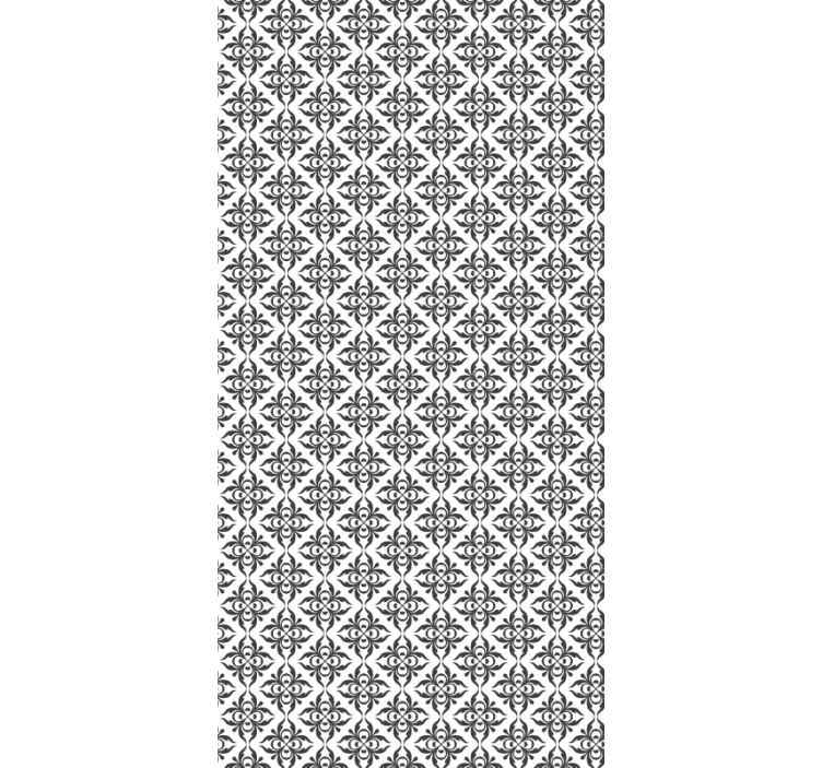 Estore de rolo empresa floral preto elegante - TenStickers