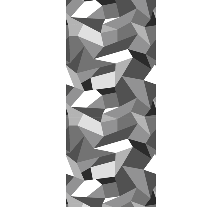 Estore de rolo empresa triângulos pretos e brancos - TenStickers