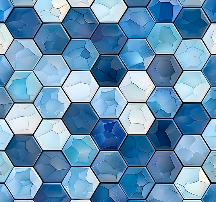 Estore de rolo empresa efeito azulejos azuis - TenStickers