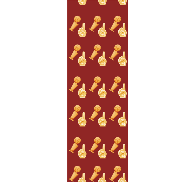 Estore de rolo juvenil padrão de jogo de basquete - TenStickers