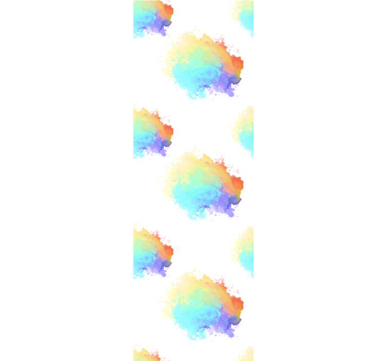 Estore de rolo juvenil festa de cores splash - TenStickers