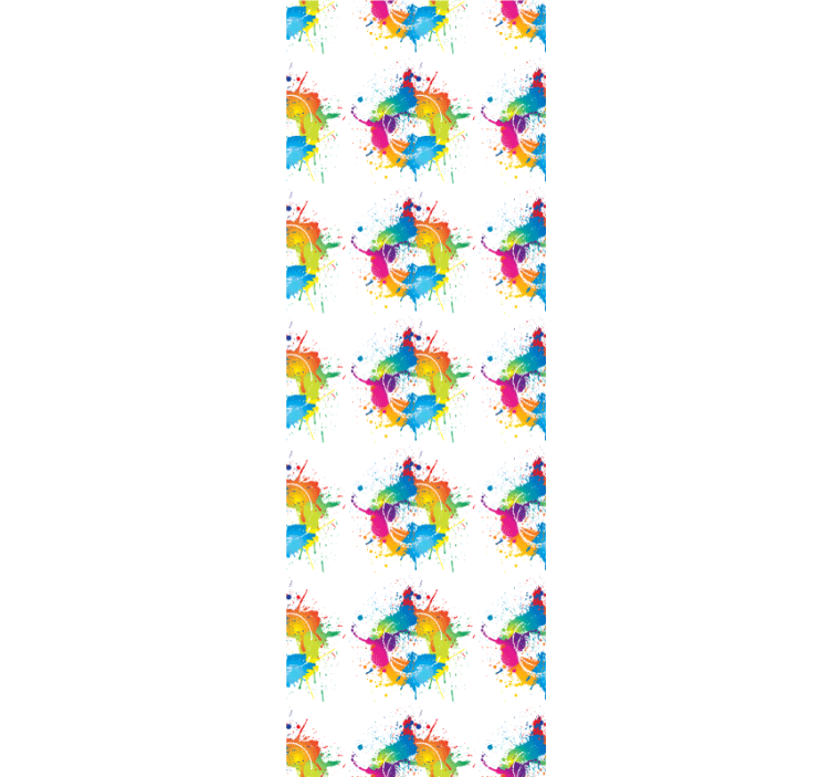 Estore de rolo juvenil fundo colorido - TenStickers
