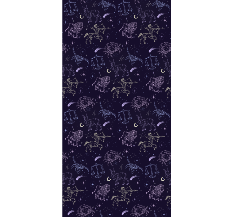 Estore de rolo juvenil padrão constelação - TenStickers