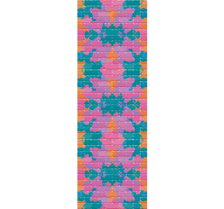 Estore de rolo juvenil parede de tijolos grafitada - TenStickers