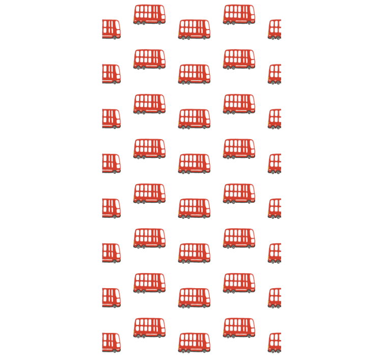 Estore de rolo juvenil padrão de ônibus de londres - TenStickers
