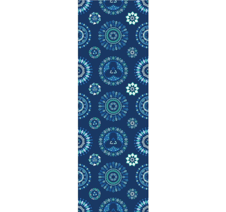 Estore de rolo juvenil padrão abstrato azul - TenStickers
