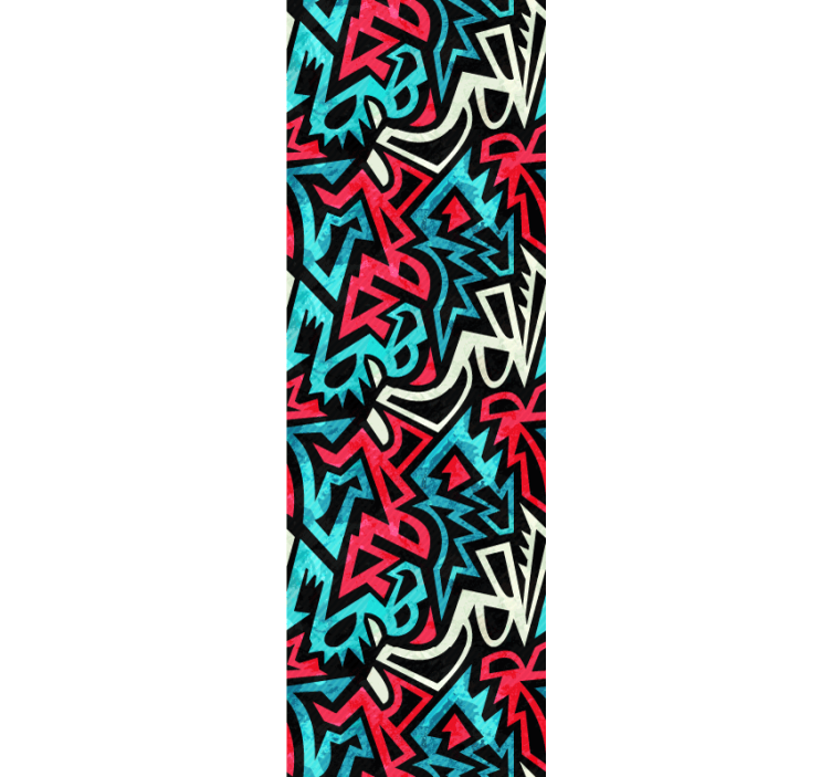 Estore de rolo juvenil padrão pintado urbano - TenStickers