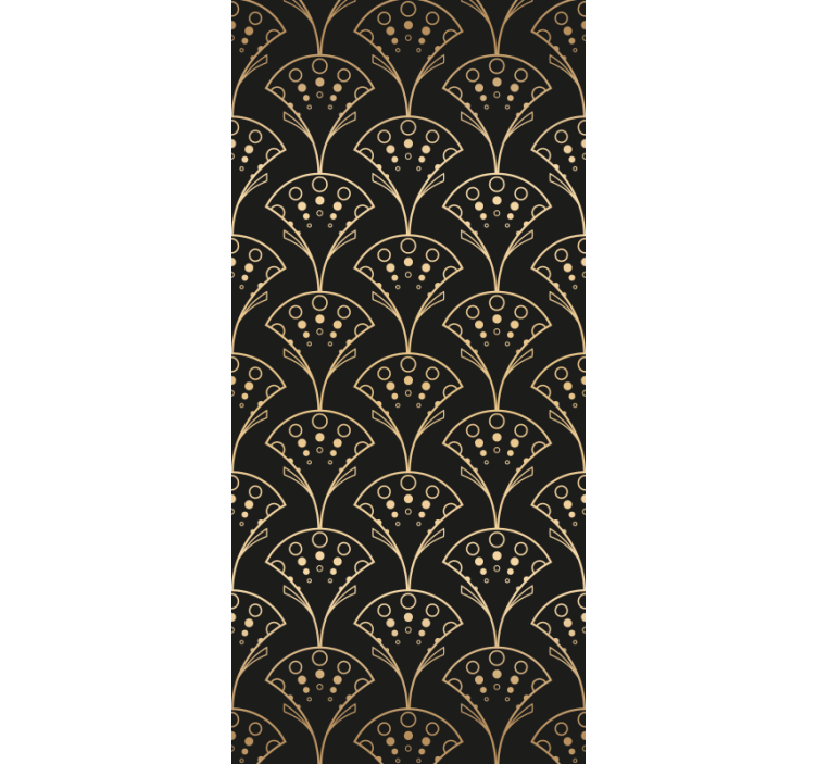 Estore de rolo modernos com formas douradas elegantes - TenStickers