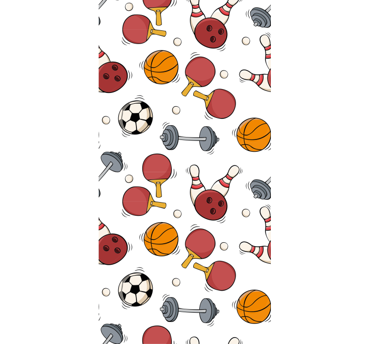 Estore de rolo modernos com padrão esportivo - TenStickers
