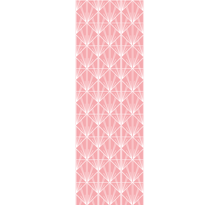 Estore de rolo modernos padrão geométrico rosa - TenStickers