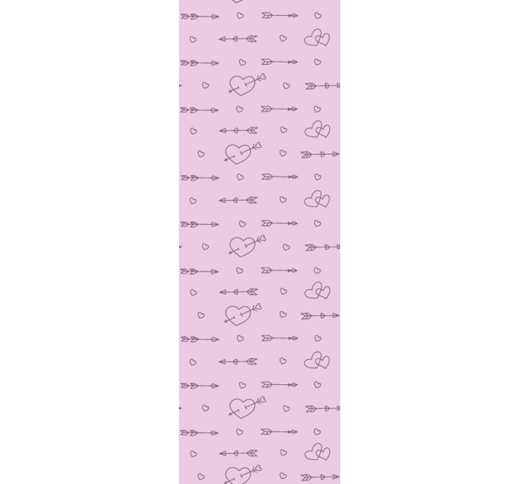 Estore de rolo modernos silhuetas de corações decorativos - TenStickers
